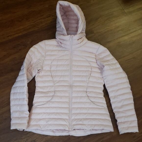Lululemon Women's Pink Feminine Cozy Warm Winter Packable Down Puffer Size 10 - Picture 1 of 5
